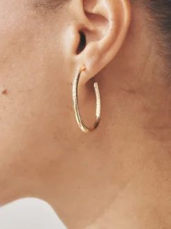 Tonalité d'or - Créoles brillantes