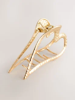 Tonalité d'or - Heart Hair Claw Clip