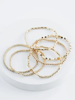 Tonalité d'or - Lot de bracelets extensibles scintillants