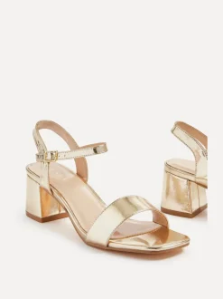 Tonalité d'or - Sandales Linzi Darcie à talons bas et épais