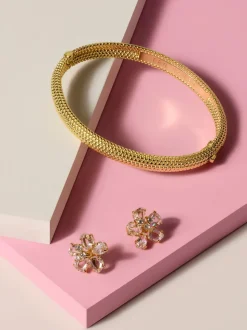 Tonalité d'or - Ted Baker DOTETT : bracelet à pois