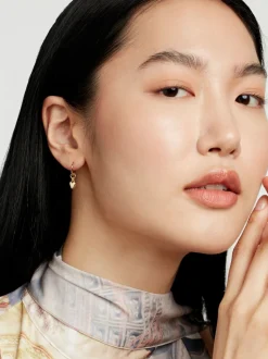 Tonalité d'or - Ted Baker HARRYE : Boucles d’oreilles Tiny Heart Huggie