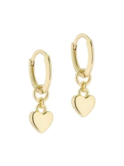 Tonalité d'or - Ted Baker HARRYE : Boucles d’oreilles Tiny Heart Huggie