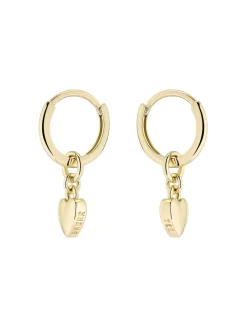 Tonalité d'or - Ted Baker HARRYE : Boucles d’oreilles Tiny Heart Huggie