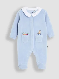 Tout-en-un JoJo Maman Bébé en velours à pieds