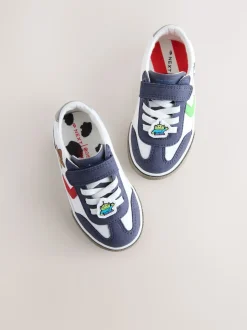 Toy Story Blanc - Baskets à lacets élastiques à fermeture tactile