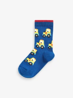 Transport à rayures arc-en-ciel - Paquet de chaussettes en coton riche 7