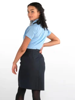 Trutex Bleu Coupe ajustée Manches courtes  2 Pack Chemises d'école