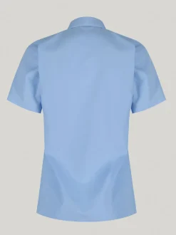 Trutex Bleu Regular Fit Manches courtes  2 Pack School Shirts