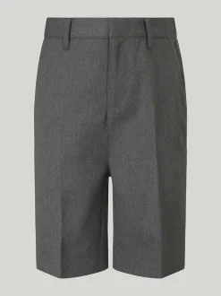 Trutex Junior Boys Slim Leg Gris 2 Pack School Shorts