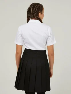 Trutex Lot de 2 chemises blanches à manches courtes coupe classique