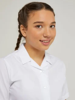 Trutex Lot de 2 chemises blanches à manches courtes coupe classique