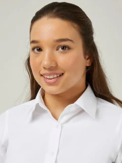 Trutex Lot de 3 chemises blanches slim à manches courtes pour l’école