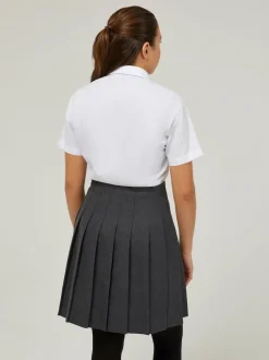 Trutex White Regular Fit Manches courtes  2 Pack School Shirts