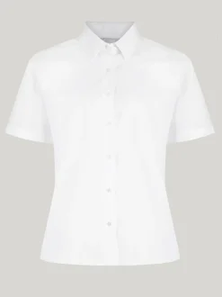 Trutex White Regular Fit Manches courtes  2 Pack School Shirts