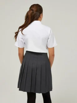 Trutex White Regular Fit Manches courtes  3 Pack School Shirts