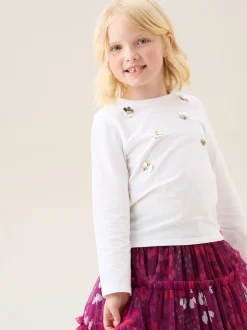 T-shirt Angel & Rocket Georgie orné de sequins à manches longues