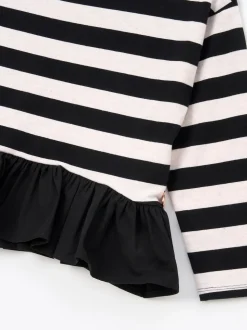 T-shirt Angel & Rocket Marley rayé à peplum