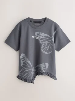 T-shirt smALLSAINTS en coton à col rond et ourlet asymétrique