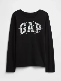T-shirts Col rond Gap en maille gaufrée (4-13ans)