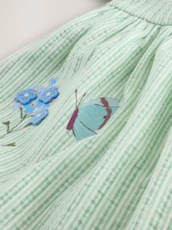 Turquoise motif fée - Robe en jersey (3mois à7ans)