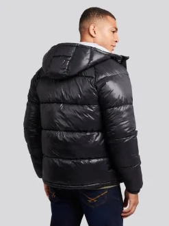 U.S. Polo Assn. Veste matelassée épaisse brillante pour homme