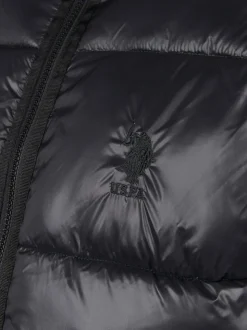 U.S. Polo Assn. Veste matelassée épaisse brillante pour homme