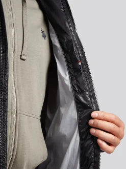 U.S. Polo Assn. Veste matelassée épaisse brillante pour homme