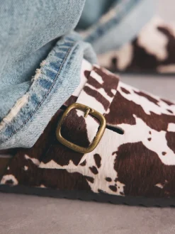 Vache - sabots en cuir avec semelle plantaire