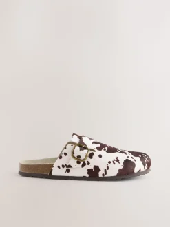 Vache - sabots en cuir avec semelle plantaire