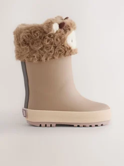 Vache Marron Hamish - Bottes de pluie à revers doublés