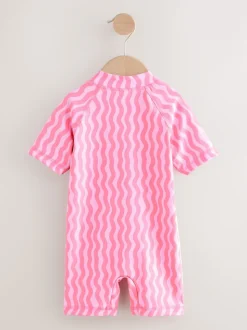 Vague cerise rose - Maillot de bain Sunsafe (3mths-10yrs)