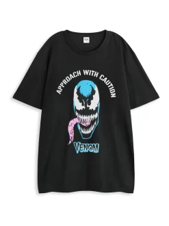 Vanilla Underground Ensemble pyjama Marvel Venom noir à manches courtes 100% coton pour homme