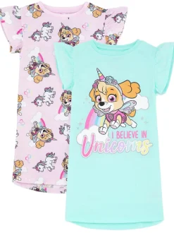 Vanilla Underground Filles Multi Paw Patrol Nighties 2 Pack