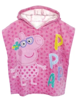 Vanilla Underground Girls Peppa Pig Swimsuit and Towel poncho set.
