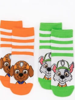 Vanilla Underground Paw Patrol Multicoloured Boys Multi-Character Face Graphic Calf Socks Set of 5