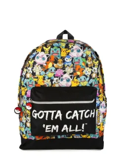 Vanilla Underground Pokemon Pokemon unisexe enfant Multi Character imprimé et Gotta Catch Em All sac à dos