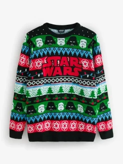 Vanilla Underground pull de Noël en maille à logo Star Wars