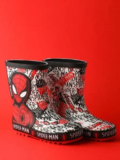 Vanilla Underground Spiderman Garçons Wellies with Handles