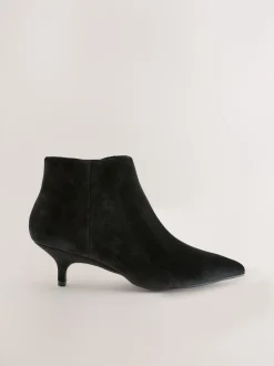 Velours noir - Bottes Forever Comfort® Kitten heel