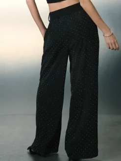 Velours noir - Chaussures plates Forever Comfort® à bout pointu et bride arrière à nœud