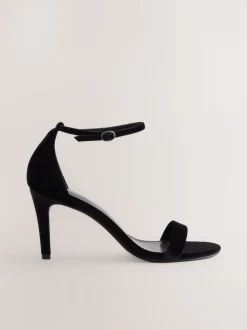 Velours noir - Sandales Forever Comfort® à talons et brides