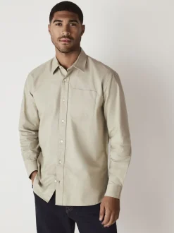 vert - Ajustement régulier - Chemise Oxford à manches longues