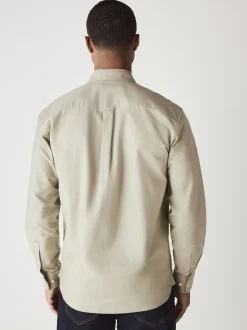 vert - Ajustement régulier - Chemise Oxford à manches longues