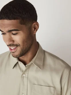 vert - Ajustement régulier - Chemise Oxford à manches longues