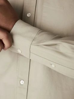 vert - Ajustement régulier - Chemise Oxford à manches longues