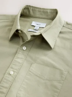 vert - Ajustement régulier - Chemise Oxford à manches longues