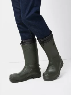Vert - Bottes en caoutchouc doublées