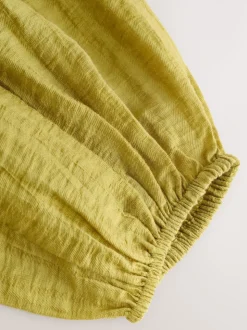 Vert - Caftan maxi à manches longues