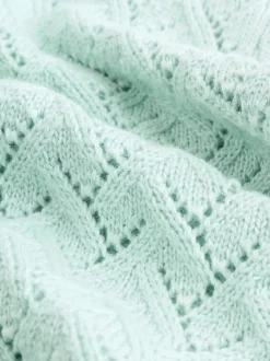 Vert - Cardigan en maille pointelle bébé (0mois-2ans) (0mois-2ans)